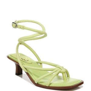 Sam Edelman Dia Kiwi Strappy Ankle Strap Kitten Heel Open Toe Heeled Sandals Siz